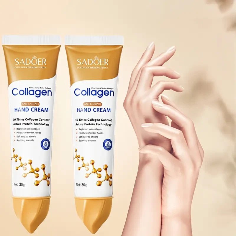 Collagen Hand Cream Anti-Aging Firming Moisturizing Brightening Hydrating Skin