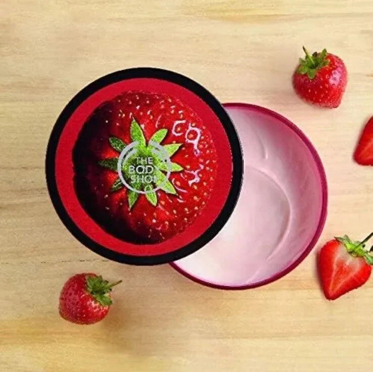 2x The Body Shop Body Butter 50ml Strawberry