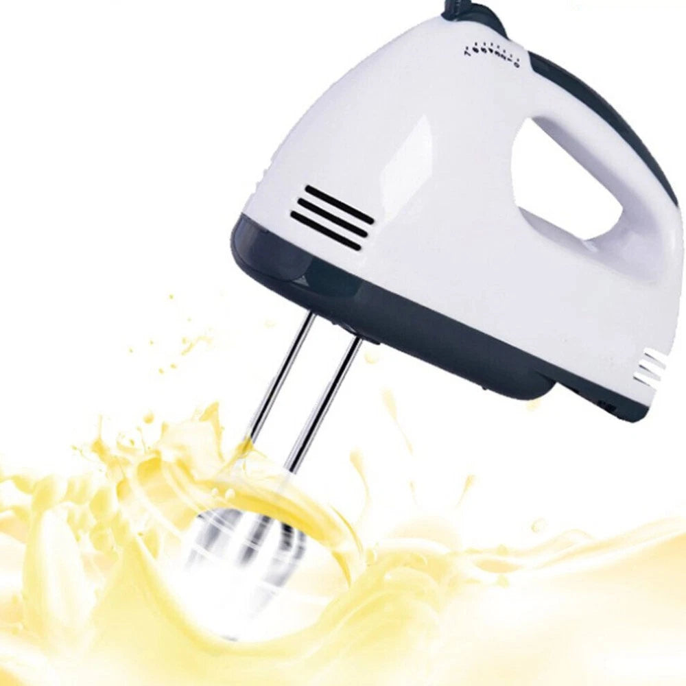 7 Speed Electric Hand Held Mixer Electronic Handheld Whisk Food Blender Cake cz