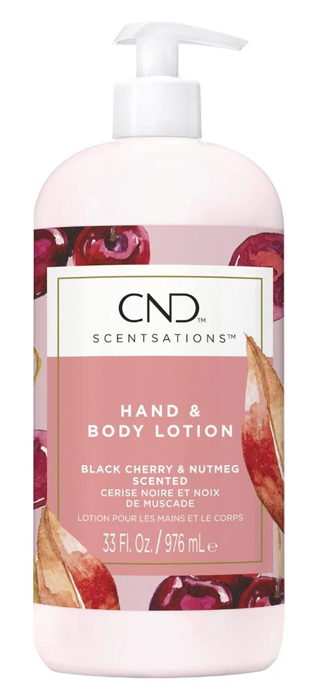CND Scentsations BLACK CHERRY & NUTMEG Hand & Body Lotion 976ML **SPECIAL**