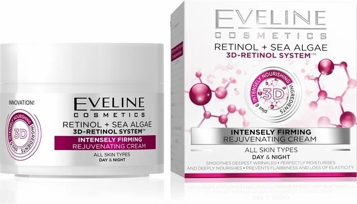 Eveline Anti-wrinkle Vitamin C Almond Retinol Collagen Green Olive Day Night
