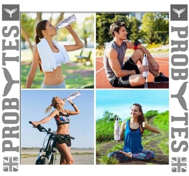 Stainless Steel Water Bottle Double Walled Vacuum Insulated Thermal Flask Sports