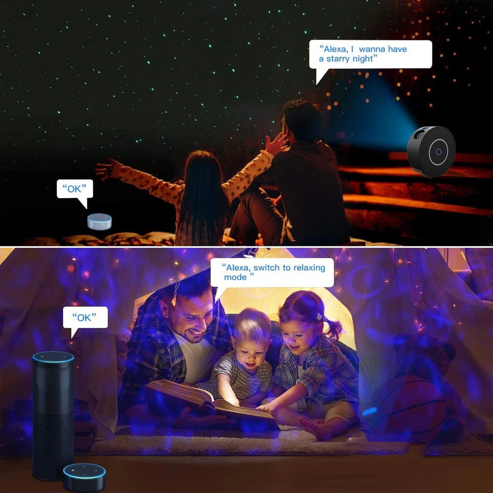 LED Star Projector Light Galaxy Lamp SKy Moon Nebula Night  with Base Remote