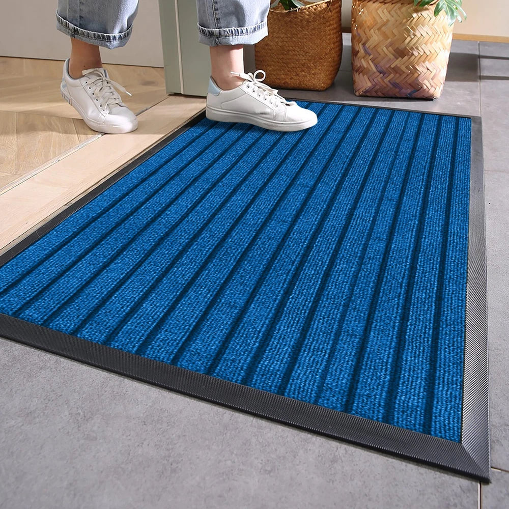 Door Mats Indoor Washable Dirt Trappers Non Slip Heavy Duty Entrance Runner Rug