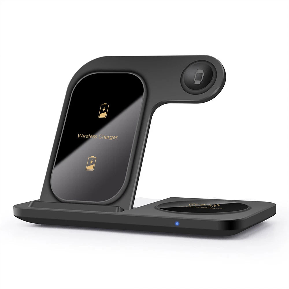 3in1 15W Fast Wireless Charger Dock Charging Station For Apple Watch 9 iPhone 16