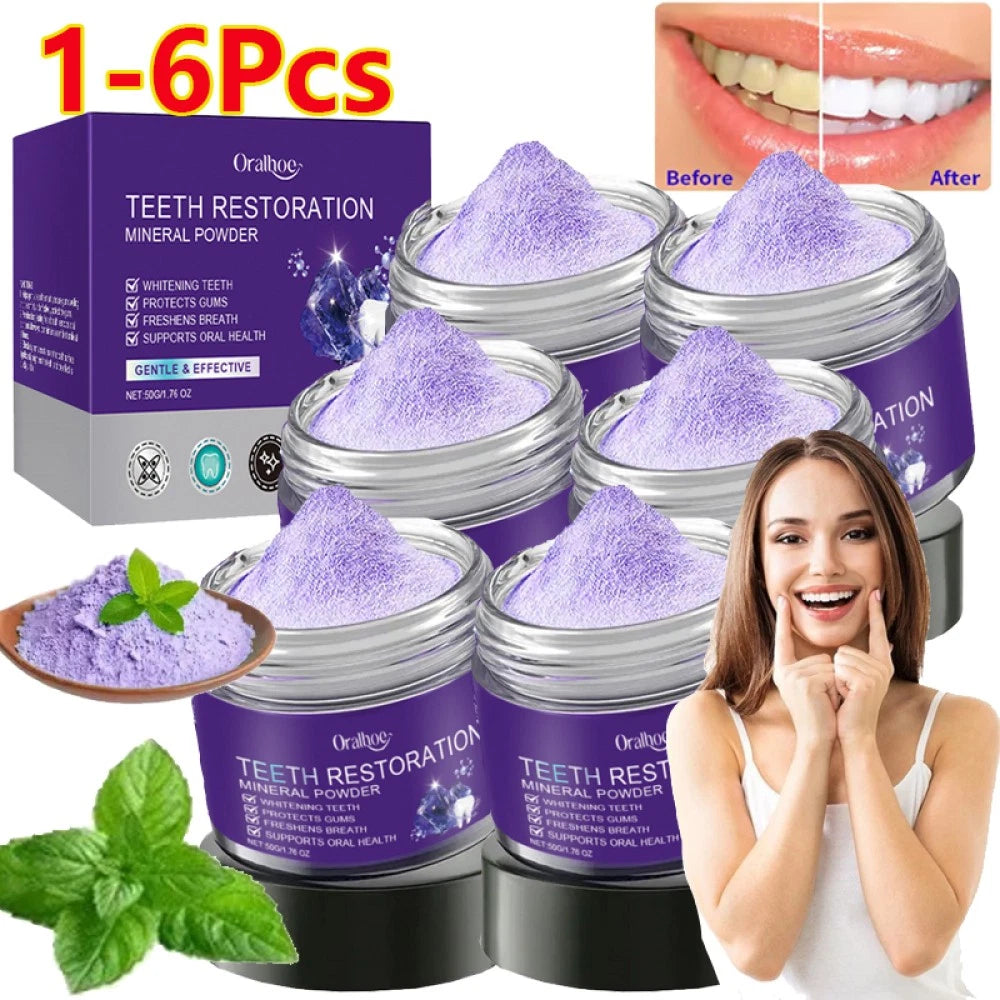 6-1X Teeth Restoration Mineral Powder, Effective in Strengthening Teeth and Gums