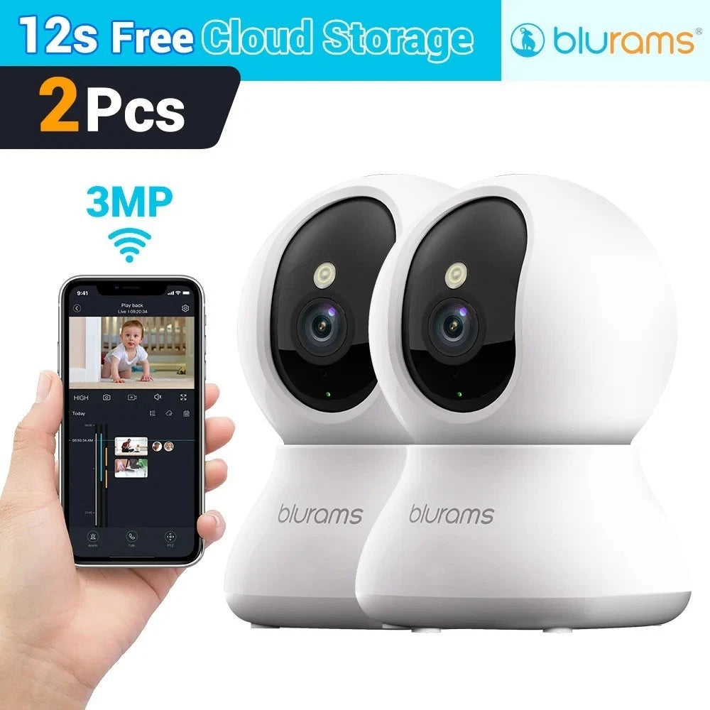 blurams Wifi Security Camera Smart Indoor Pet Dog Cat Cam 1080P Night Vision