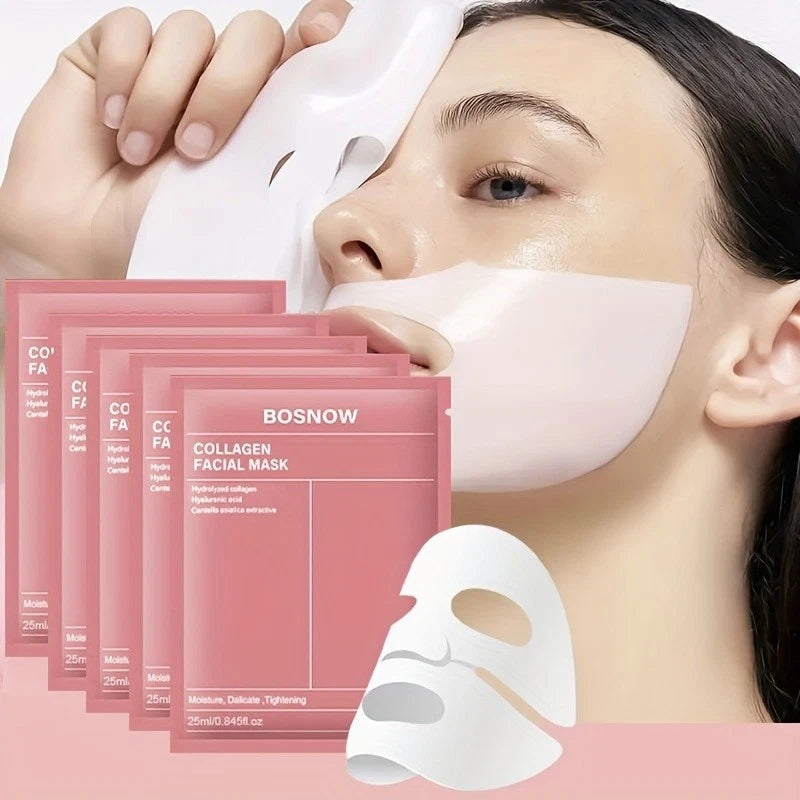 5Pcs Overnight Korean Bio Collagen Real Deep face Mask Brightening Hydrating