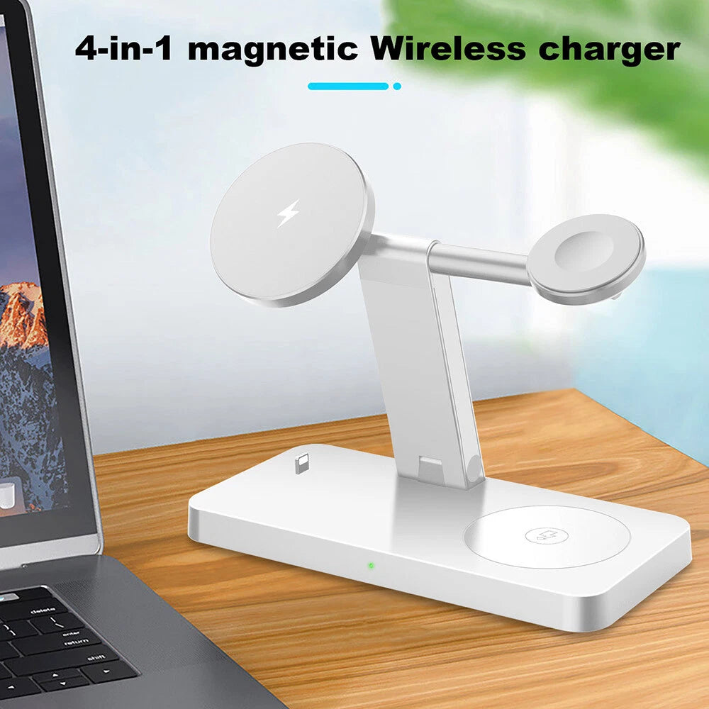 Wireless Charger 4in1 Fast Dock Charging Station For Apple Watch iPhone 16 15 14
