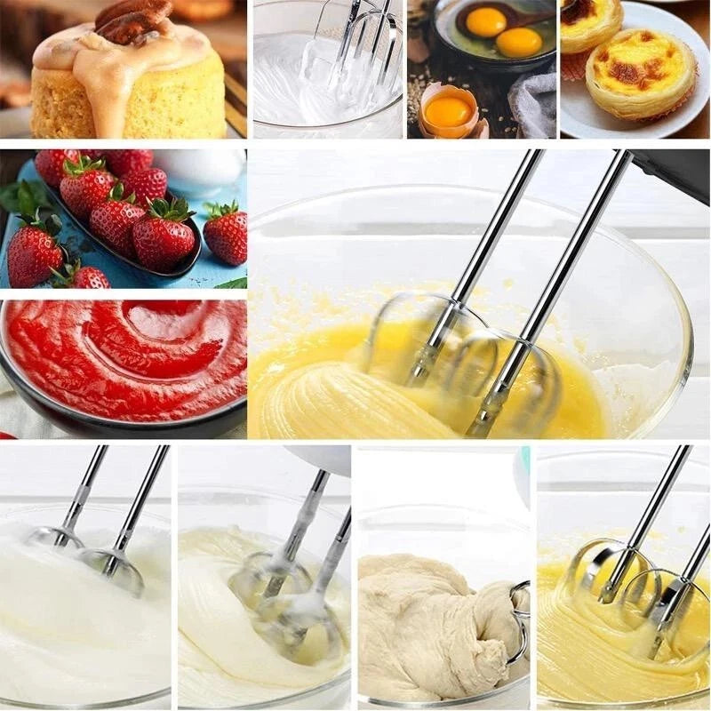Electric Hand Mixer Whisk 5 Speed 250W Hand Mixer Kitchen Egg Beater Cream Cake