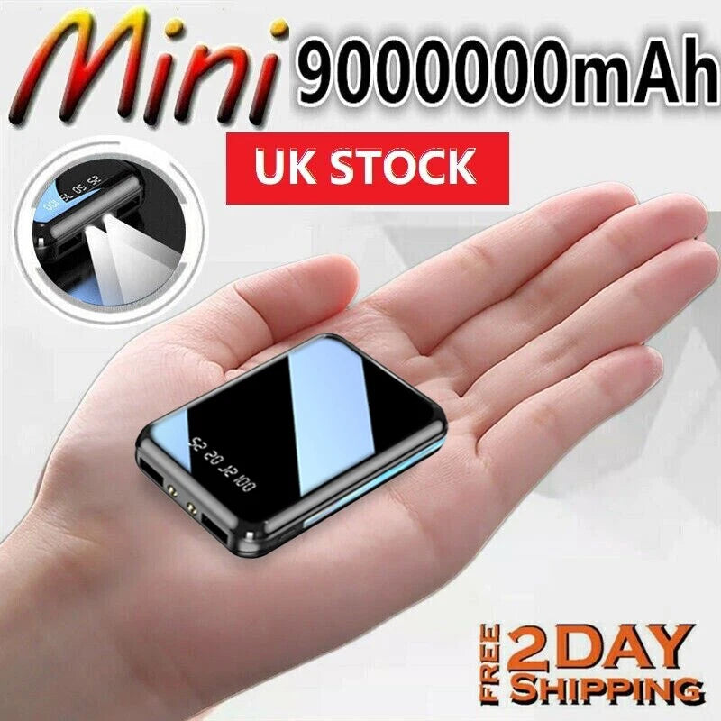 9000000mAh Power Bank Fast Charger Battery Pack Portable 4 USB for Mobile Phone.