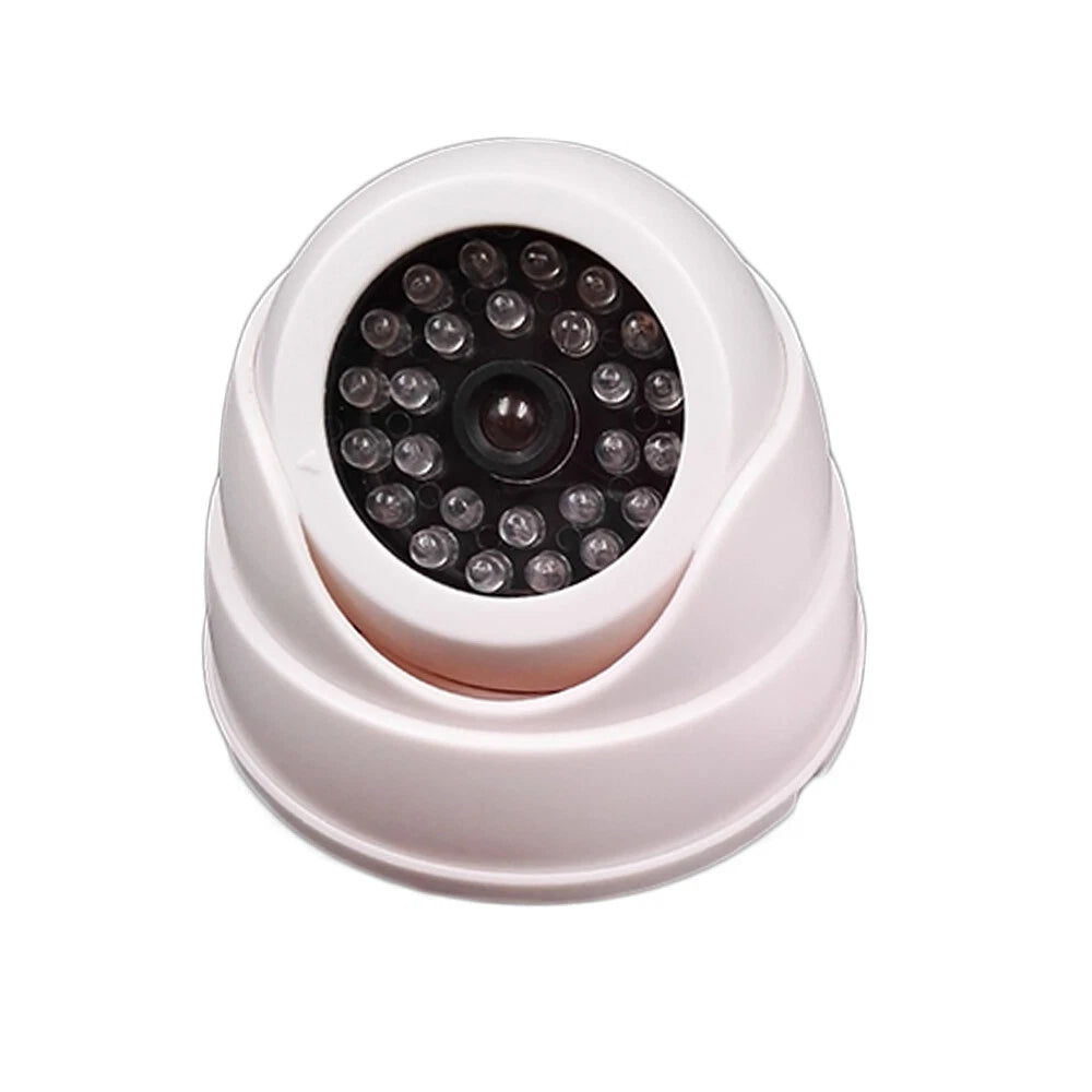 1/2 x DUMMY DOME CCTV SECURITY CAMERA FLASHING LED INDOOR OUTDOOR FAKE CAM UK