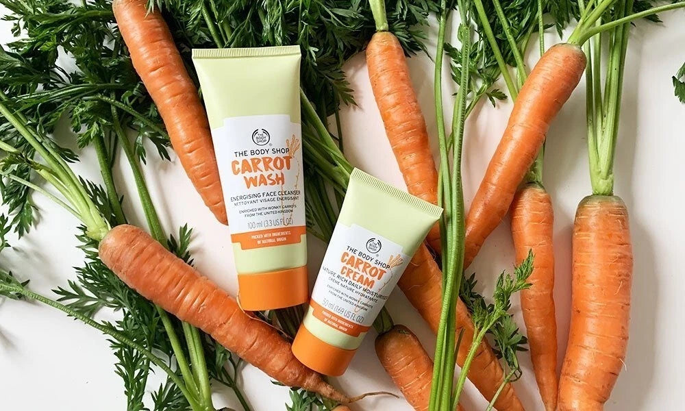 2 x THE BODY SHOP Carrot Cream 50ml Nature Rich Daily Body Moisturizer Skin Care