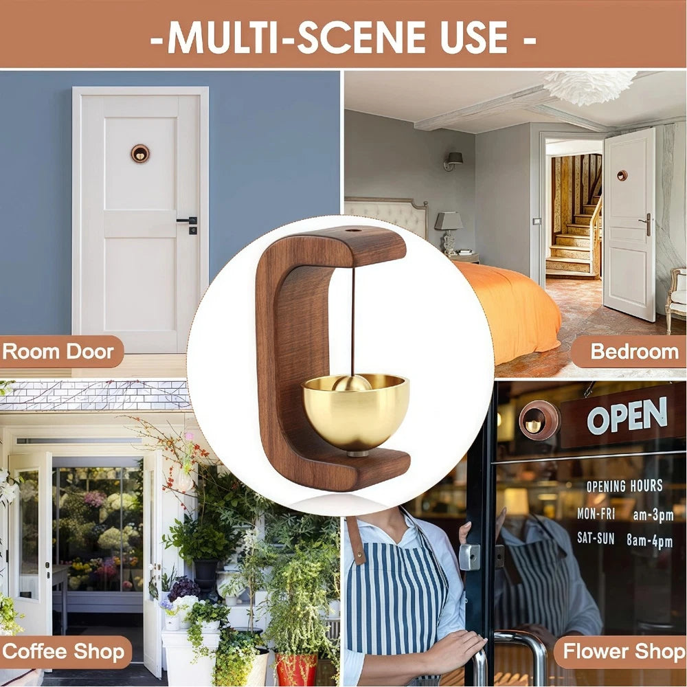 Magnetic Entrance Hanging Doorbell Door Opening Entry Chime Doorbell C Shape