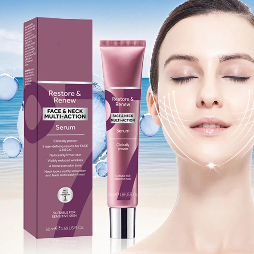 No7 Restore and Renew Neck & Multi Action Serum 50ml