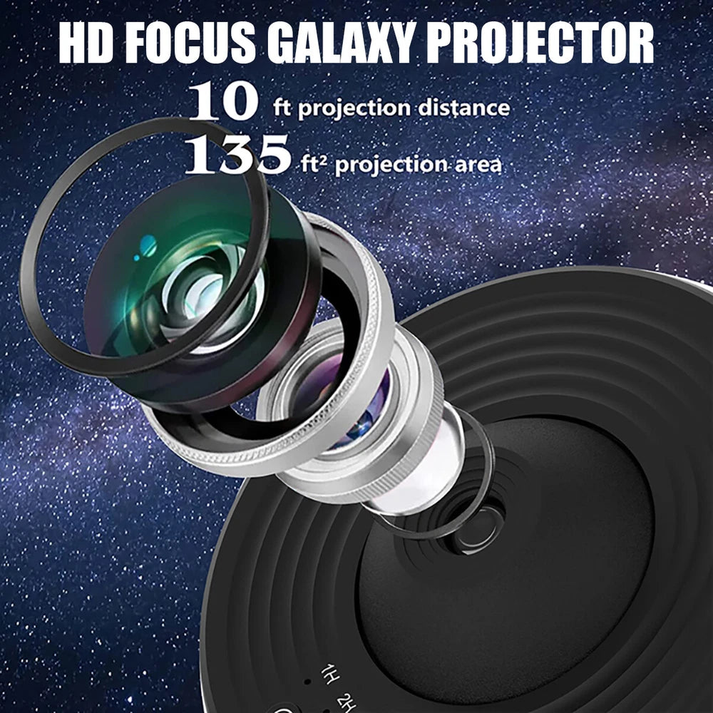 Planetarium Starry Galaxy Projector Rotating Night Light Space Nebula Star Lamp