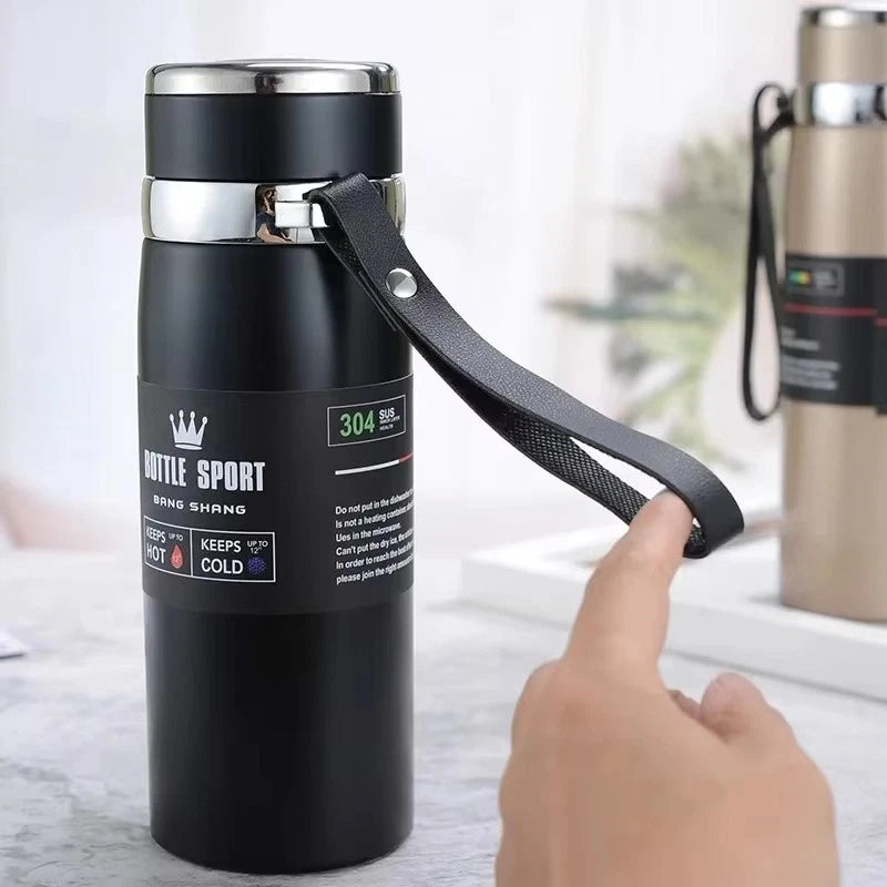 1L Thermal Water Bottle Keep Cold and Hot Water Bottle Thermos for Water Tea Cof