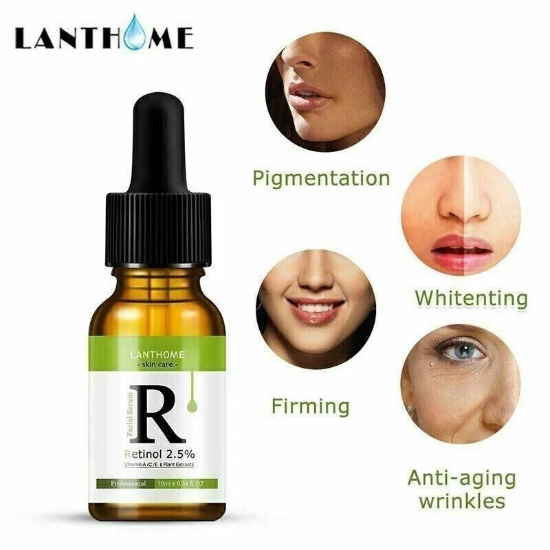 Retinol Oil Vitamin A C E Hyaluronic Acid Face Serum Anti Aging Wrinkles UK