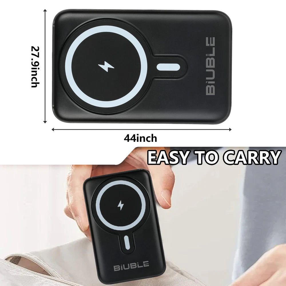 9000000mAh Power Bank Magsafe Magnetic USB Fast Charger Battery Pack  for Phone