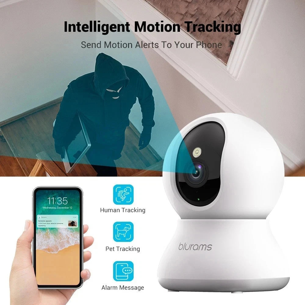 blurams Wifi Security Camera Smart Indoor Pet Dog Cat Cam 1080P Night Vision