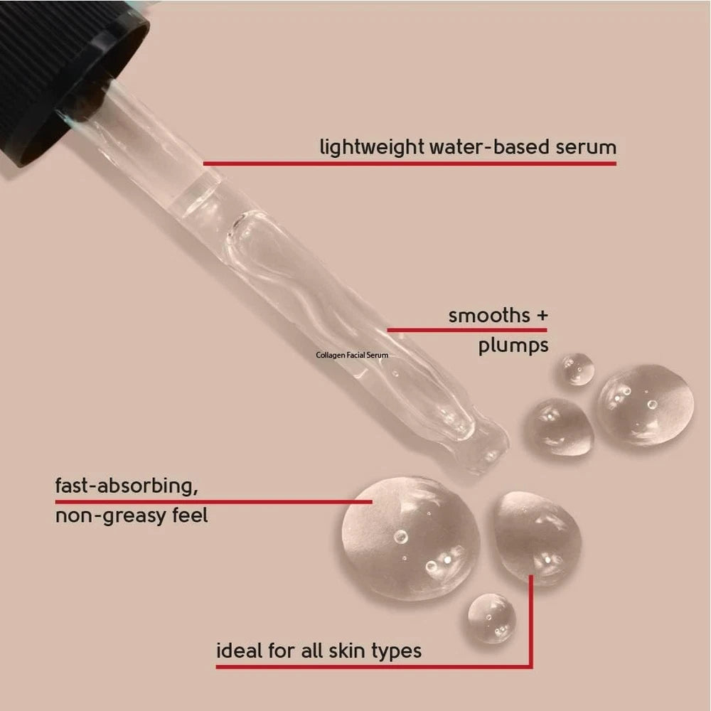 Face Facts Collagen Q10 Facial Serum – 30ml, with Ubiquinone & Betaine