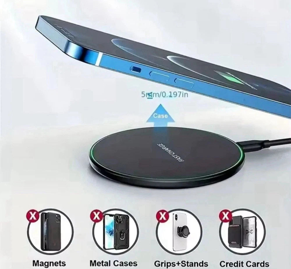 30W Super Fast Wireless Charger Stand Charging For All Samsung iPhone Phones