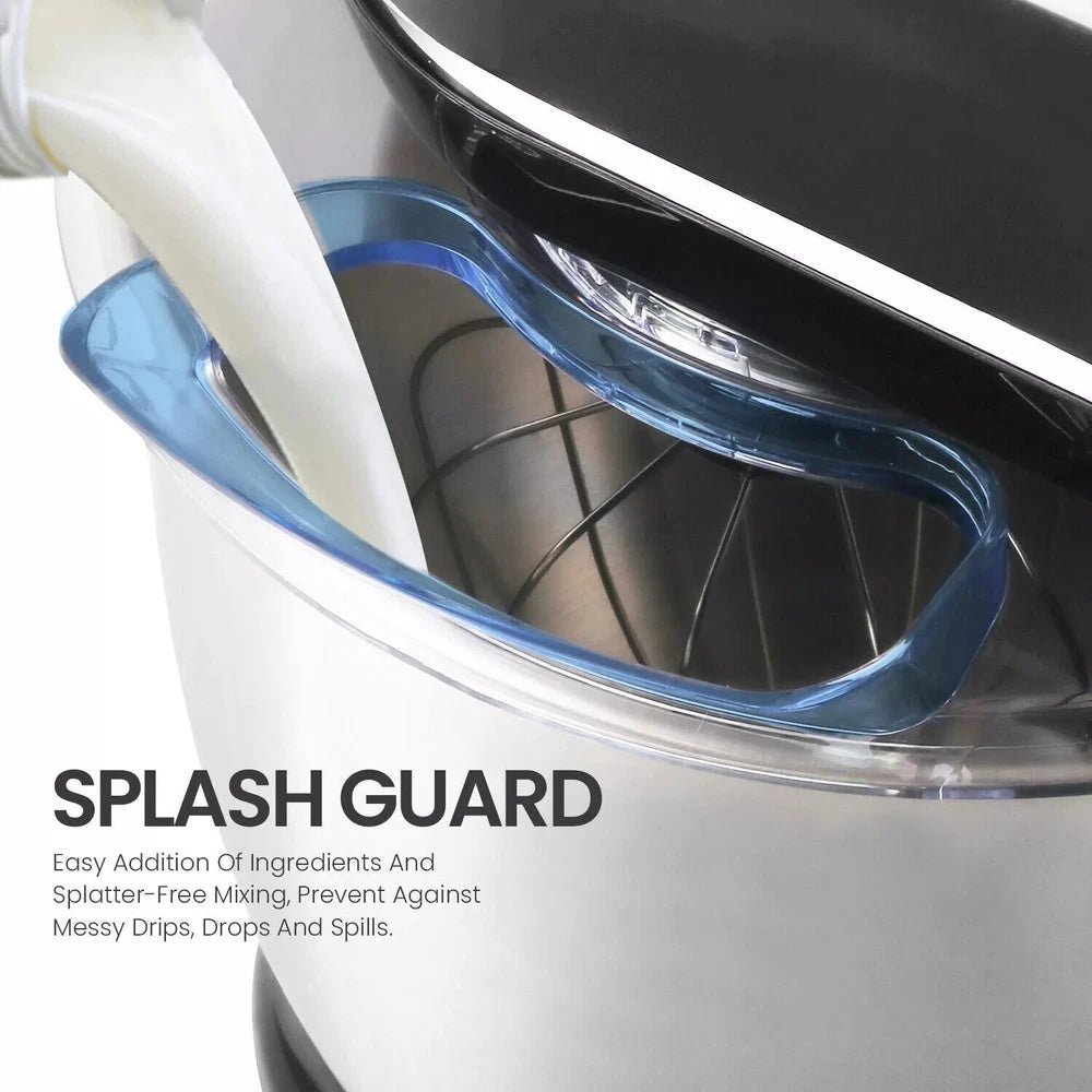 5L Stand Mixer for Baking – Stainless Steel Bowl, Dough Hook & Whisk Included