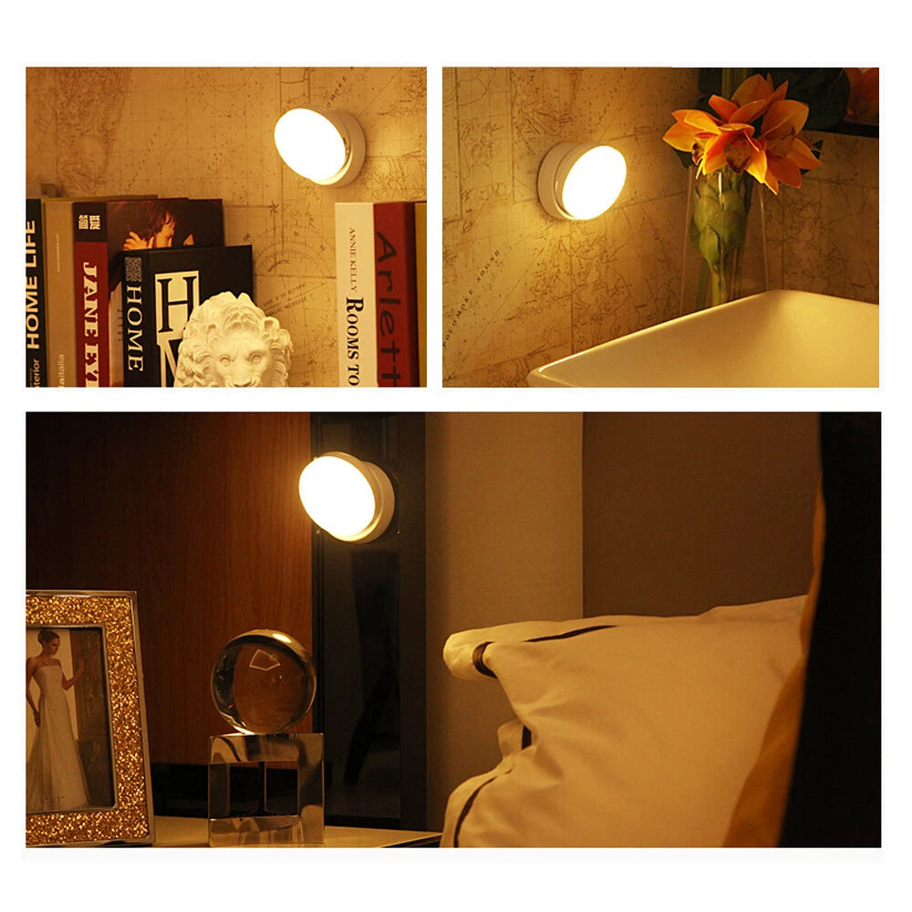 360° Motion Sensor Security LED Light USB Rechargeable Garden Outdoor Night Lamp