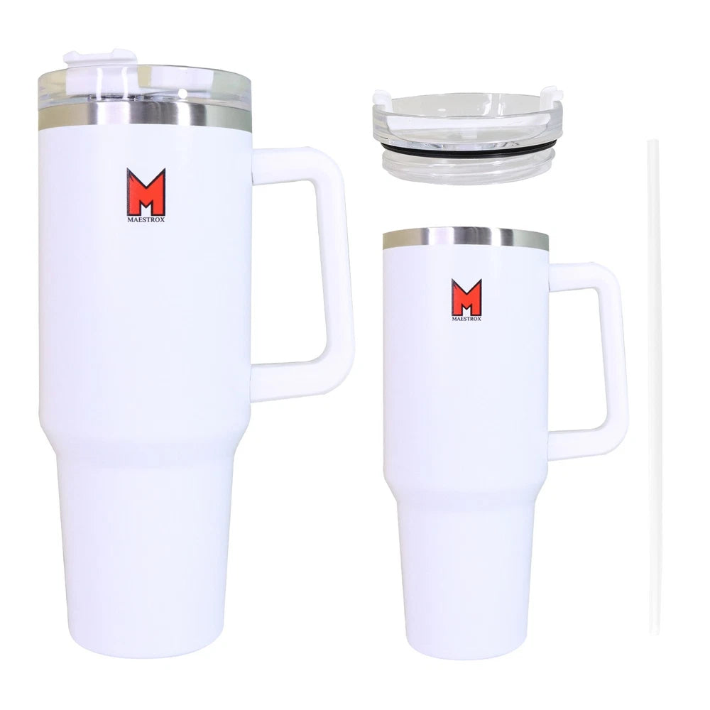 40oz Tumbler Stainless Steel Insulated Travel Mug with Straw and Lid Coffee Mug