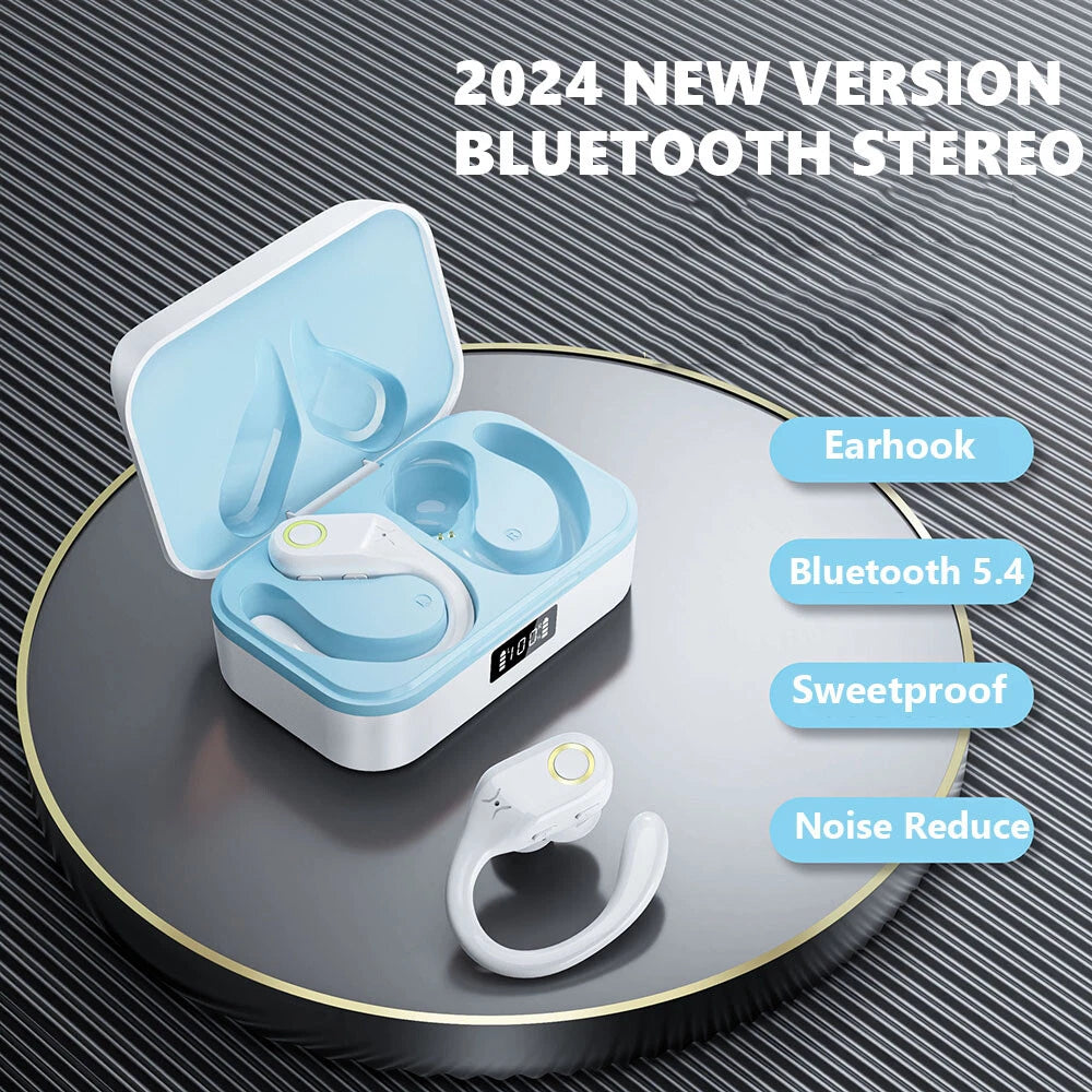 TWS Wireless Bluetooth Earphones Headphones Sports Running Bass Earbuds Ear Hook