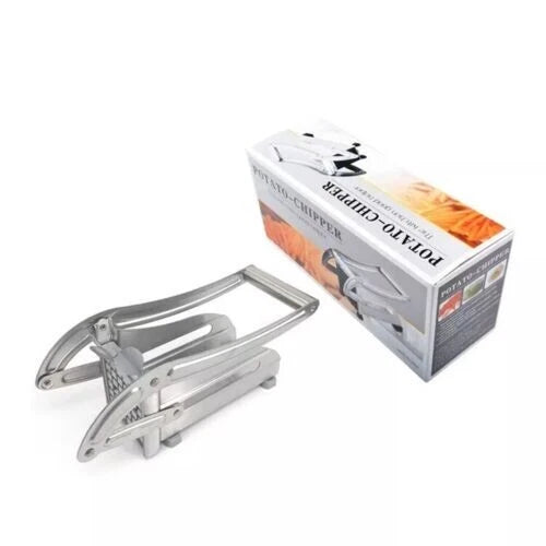 Potato Chipper Chip Chopper Cutter Slicer Maker & 2 Steel Edges 🍟 French Fries