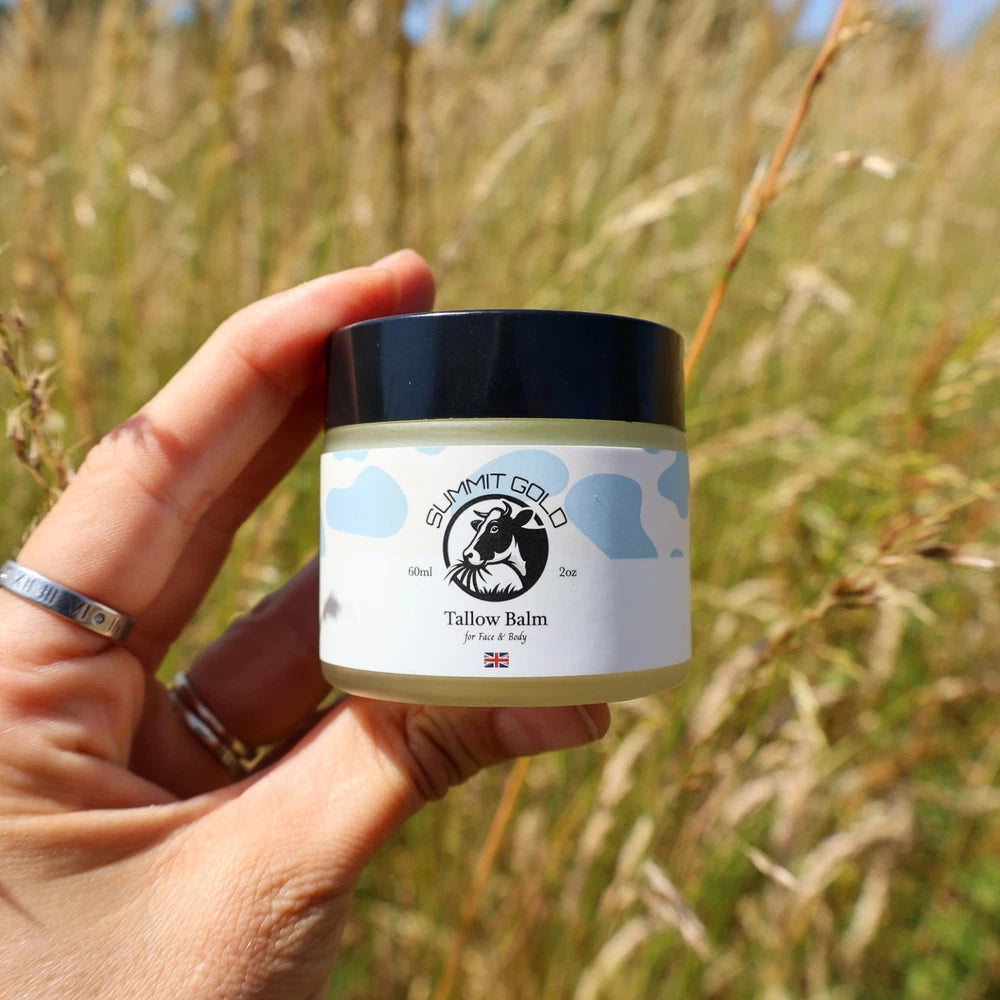Natural Grass-Fed Beef Tallow Balm Skincare with Jojoba Oil, Honey & Beeswax UK