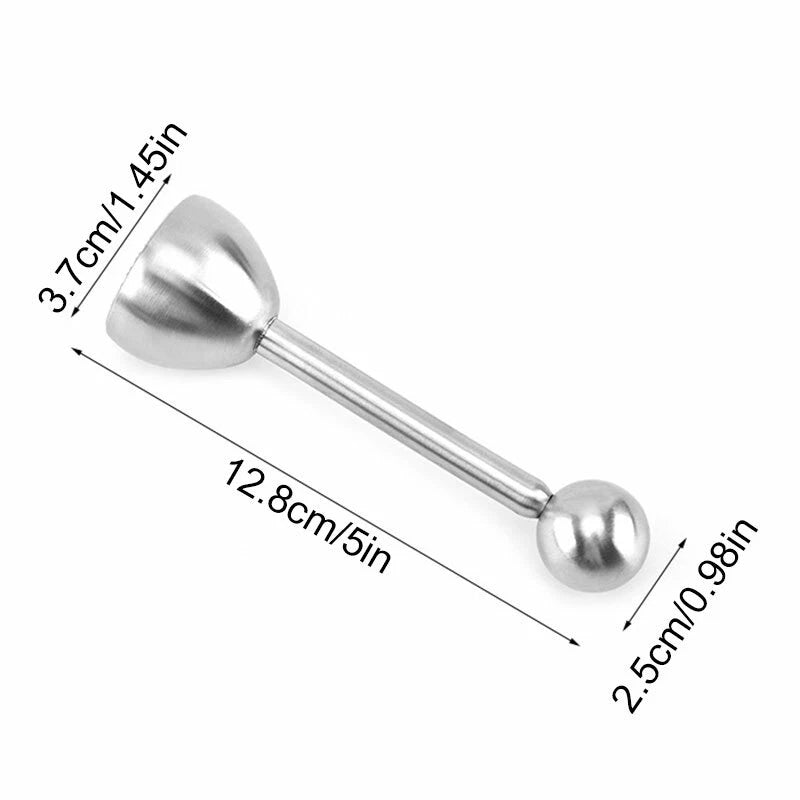 Stainless Steel Egg Topper Eggshell Cutter Egg Cracker for Hard Soft Boiled Egg~