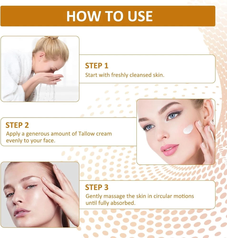 Beef Tallow for Skin, Beef Tallow and Honey Balm, Beef Tallow Face Moisturizer