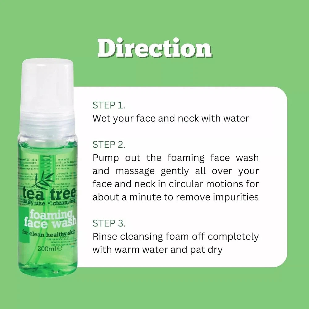 Tea Tree Foaming Face Wash 200Ml x 6
