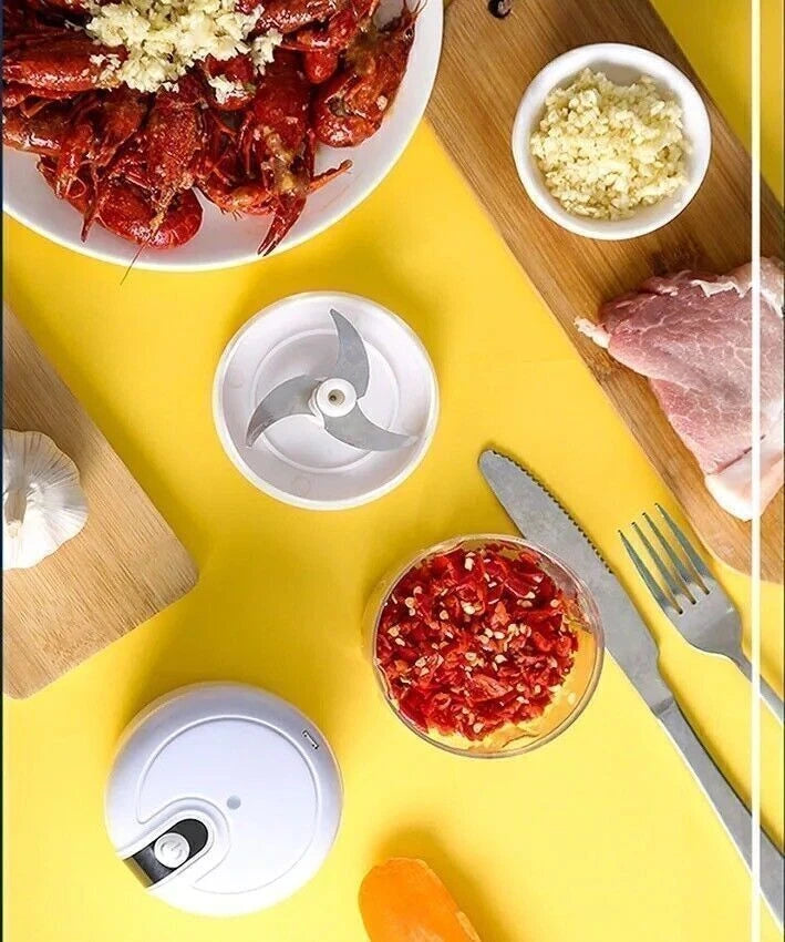 Portable Mini Food Chopper / Blender / Processor - 250ML - Wireless - USB - UK