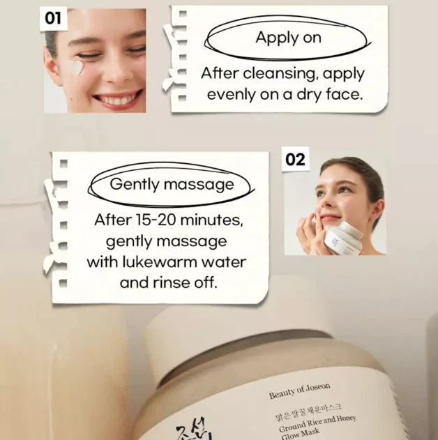 Beauty of Joseon Ground Rice and Honey Glow Mask 150ml - Fast UK Dispatch