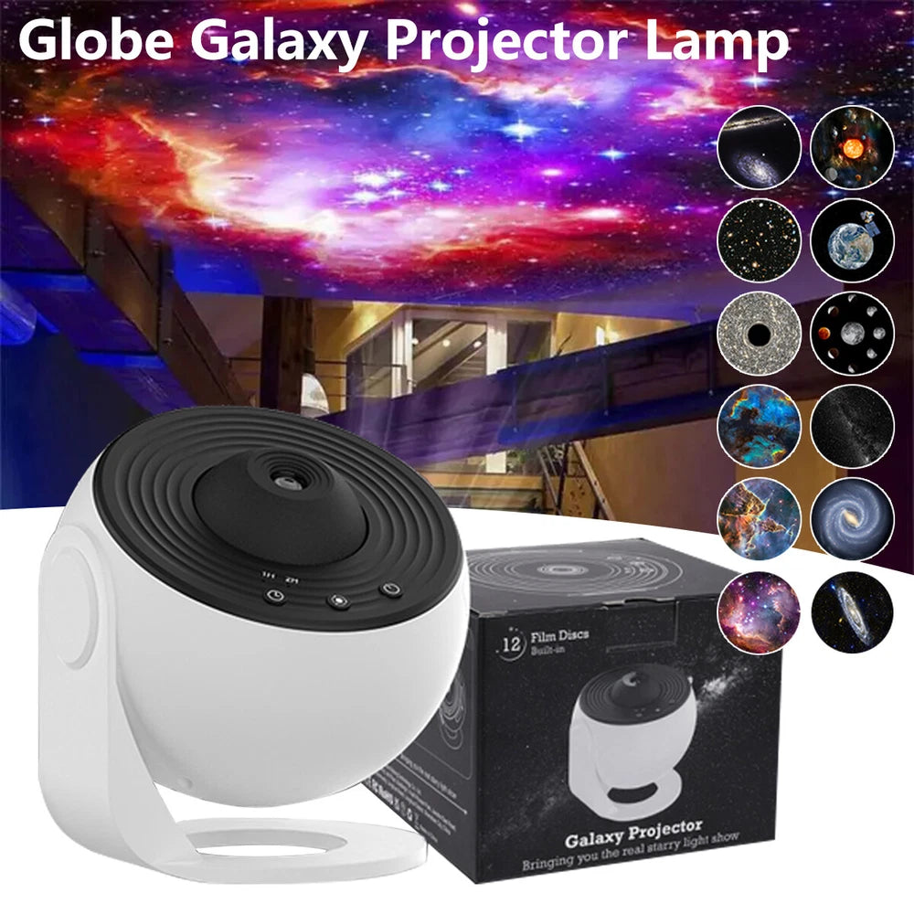 Planetarium Starry Galaxy Projector Rotating Night Light Space Nebula Star Lamp
