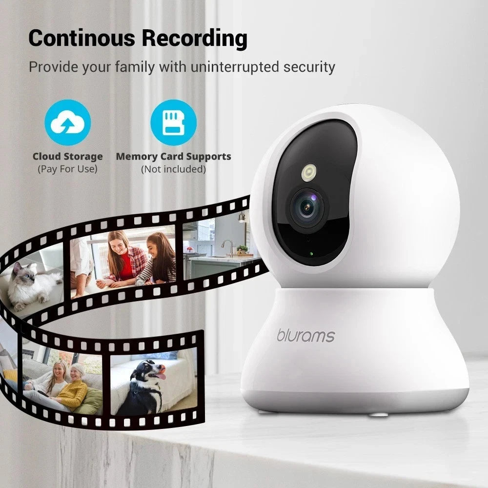 blurams Wifi Security Camera Smart Indoor Pet Dog Cat Cam 1080P Night Vision