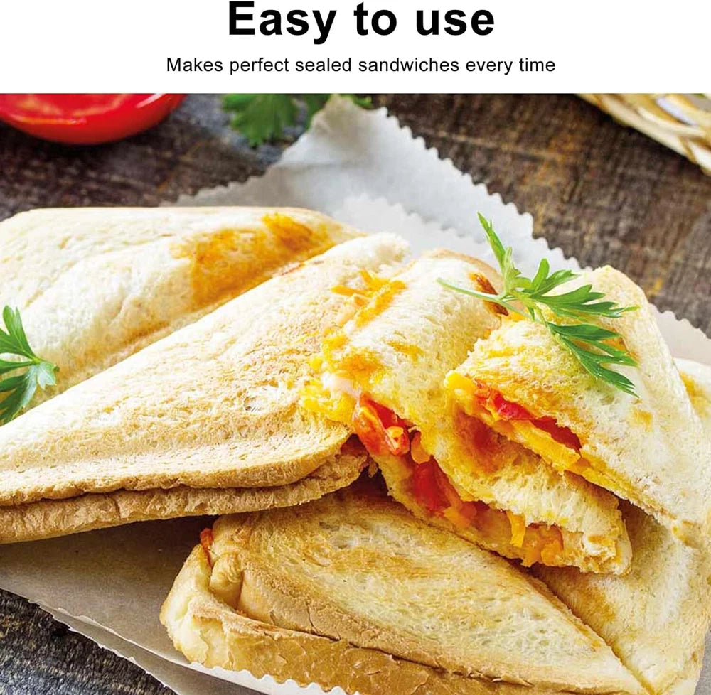 Toastie Maker 2 Slice Sandwich Toaster Non-Stick Machine Easy Clean 750W New UK