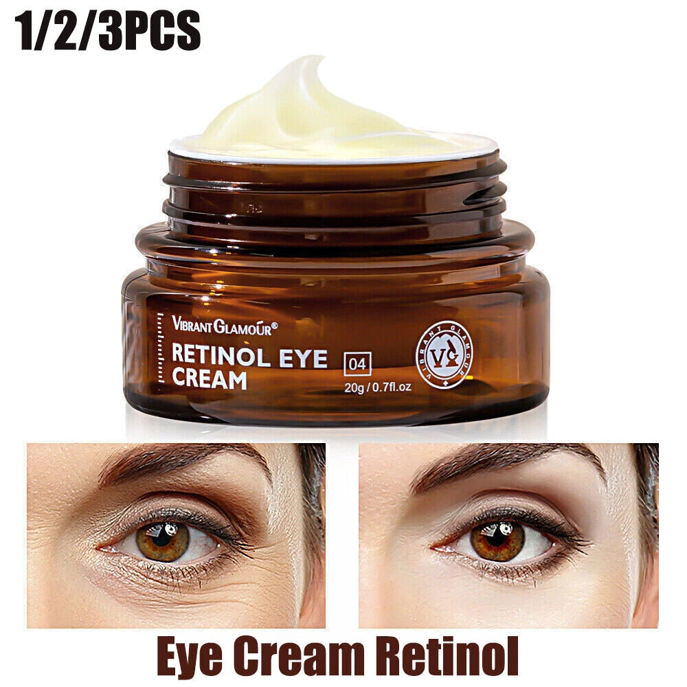 Best 100% Under Eye Cream Retinol, Remove Dark Circles Wrinkles Lines Puffy Eyes