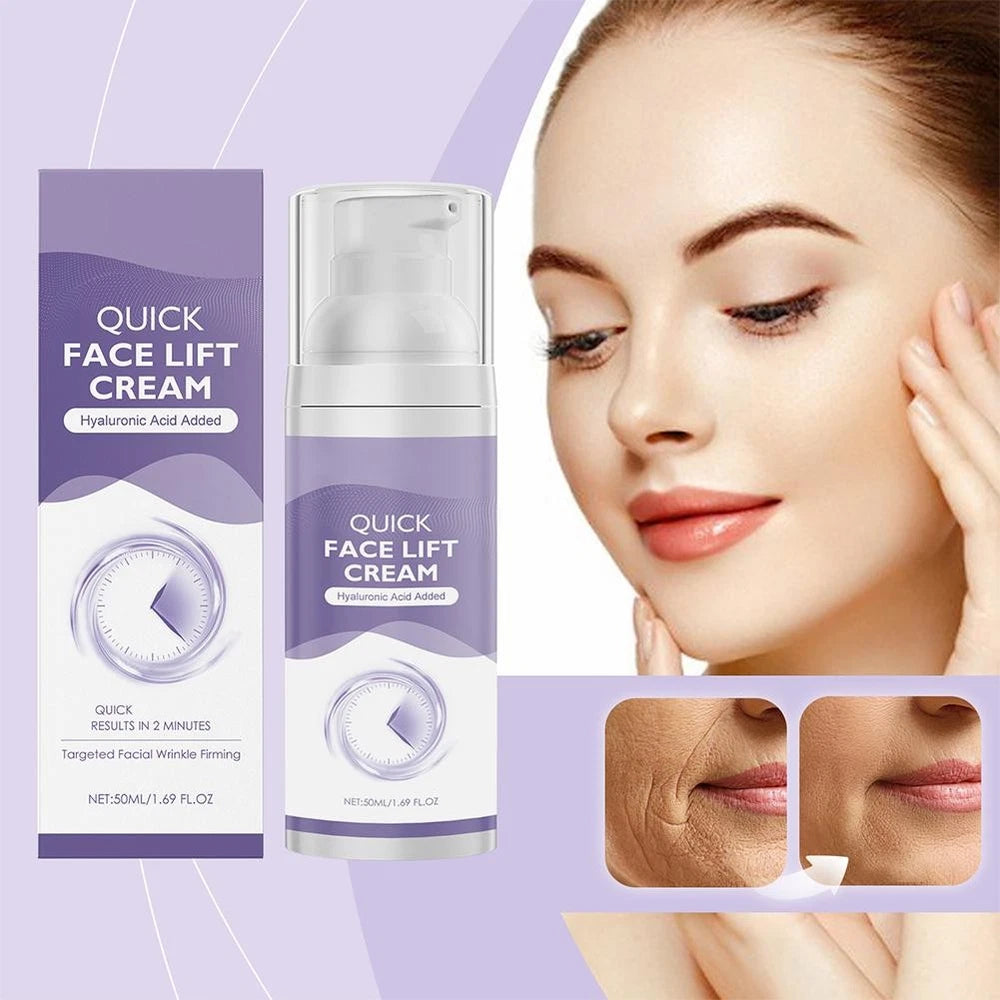 Face Lift Cream Serum Anti Ageing Moisturiser Hyaluronic Acid Added Tighte *