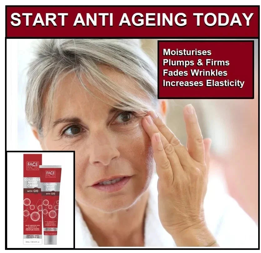 Anti Ageing Q10 Face  Lift Cream. Anti Wrinkle, Plumper Skin Firming Filler 50ml