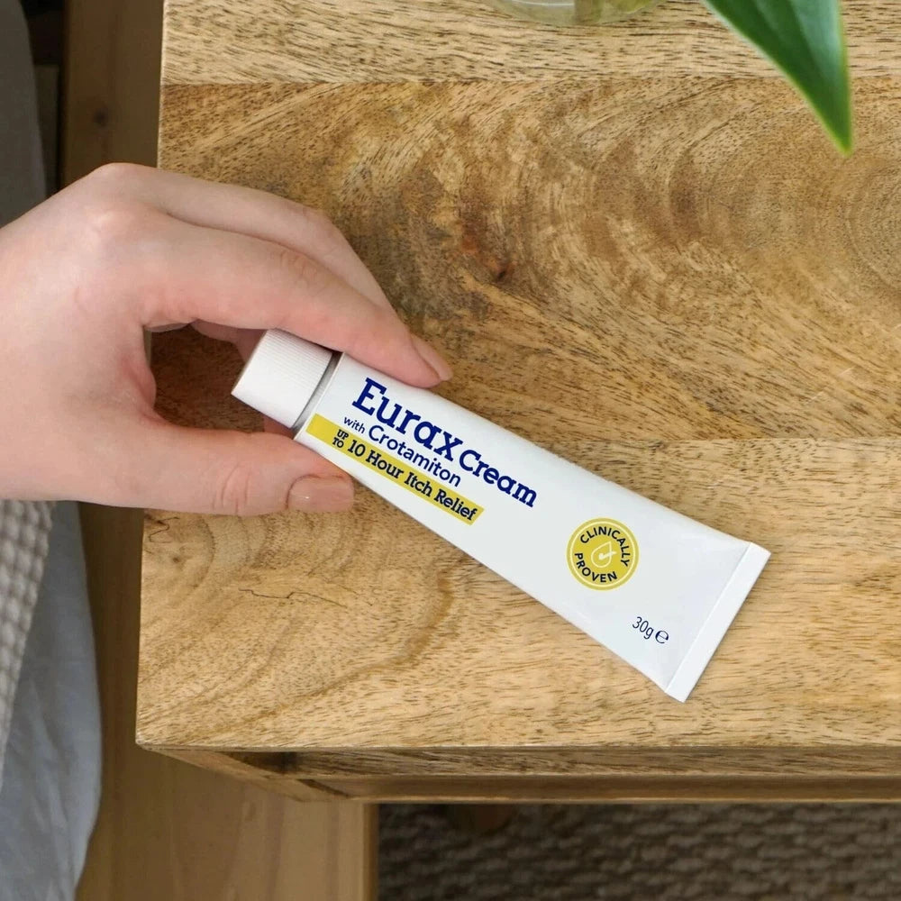 Eurax Itch Relief Dry Skin, Allergic Rash, Chickenpox, Anti-Itch Cream 30g