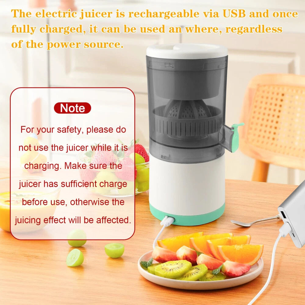 Electric Juicer Portable Orange Juice Squeezer Press Machine Fruit Citrus Juicer