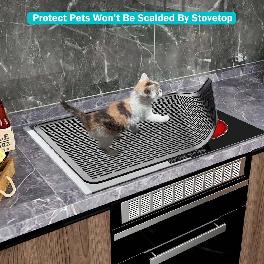 Extra Large Silicone Draining Mat Heat-Resistant Non-Slip For Kitchen Counter