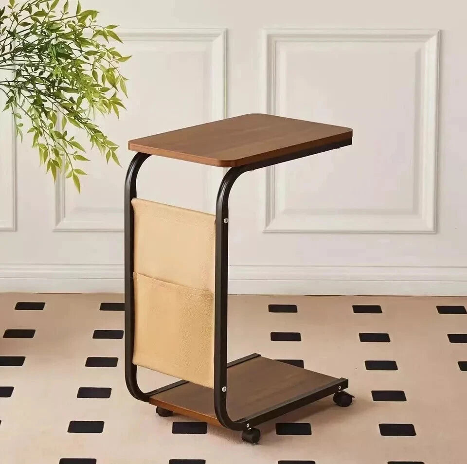 Side Table C Shaped for Sofa Coffee End Tables for Living Room Bedside Tables UK