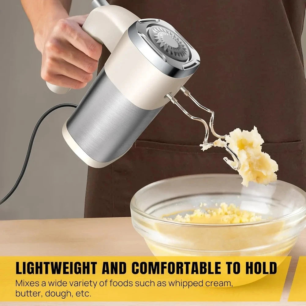 800W Electric Hand Mixer Food Whisk 5 Speeds Turbo Egg Beater Cake Baking