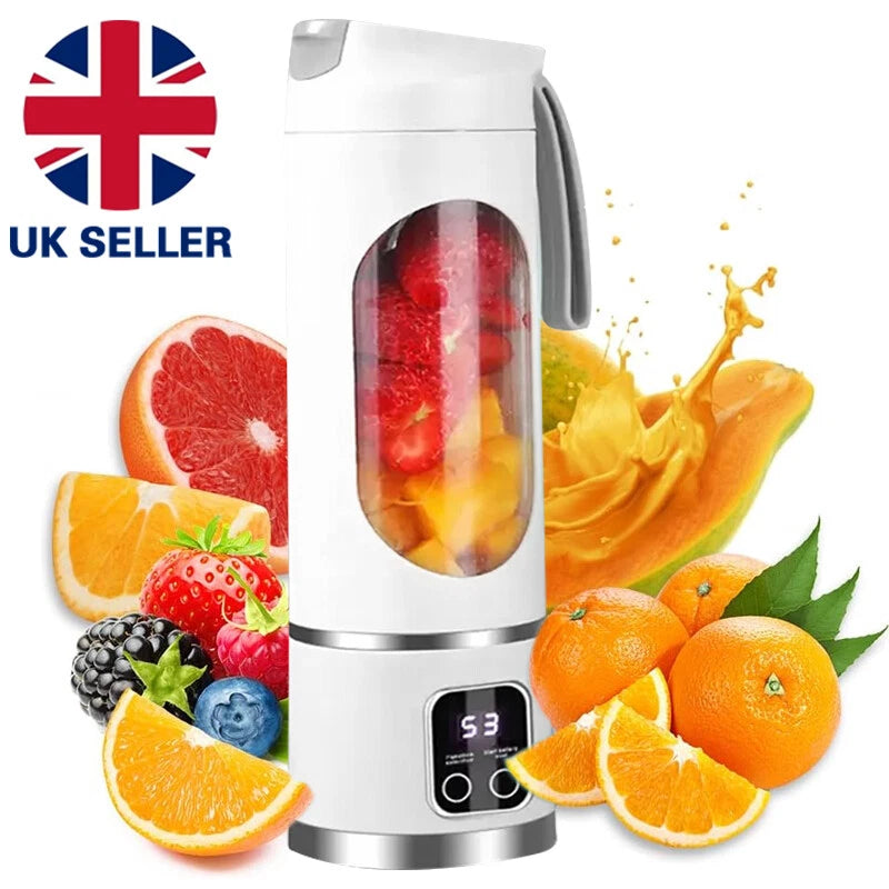 450ml Portable USB Rechargeable Juicer Cup Electric Mixer Blender Smoothie Maker