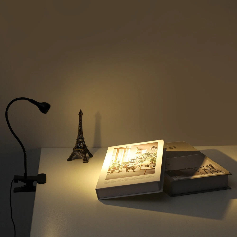 Lamp Clamp Bedside On Clip Night Light Table USB Reading LED Flexible Bed Lmwwfz